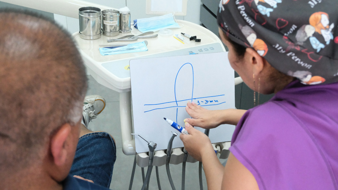 Sesión clínica dental